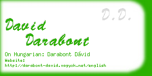 david darabont business card